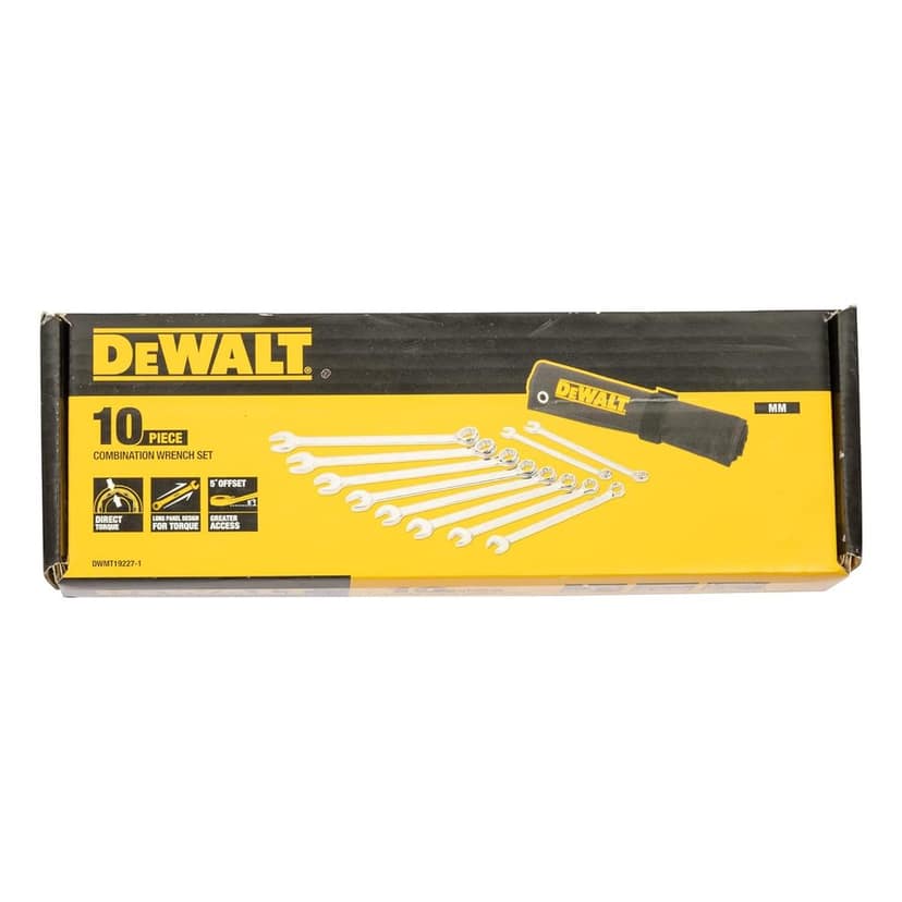 Dewalt Combination Spanner 10Pc Mm Combination Wr Set DWMT19227-1 view 2