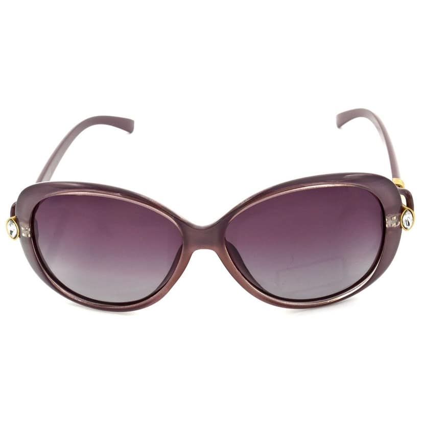 Hrinkar Pink Rectangular Cooling Glass Pink Frame Best Polarized Sunglasses for Women - HRS440-GRY-PNK view 2
