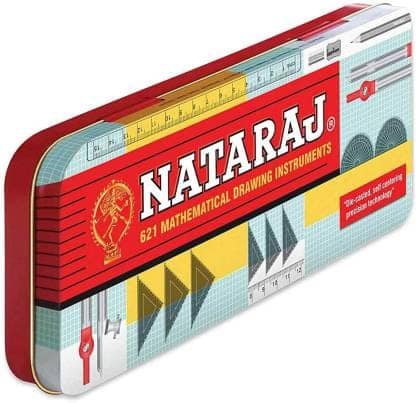 Nataraj ToolKit Geometry Box | Bold Markings for High Accuracy | Tough & Long-Lasting | Geometry Box for Students | Smooth & Rounded Edge | Child-Safe | Free Ball Pen | Set of 10 Instruments view 2