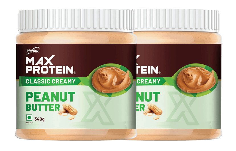 RiteBite Max Protein Peanut Butter Spread Classic Creamy RiteBite Max Protein Peanut Butter Spread Classic Creamy (Pack of 1), 340 g view 2