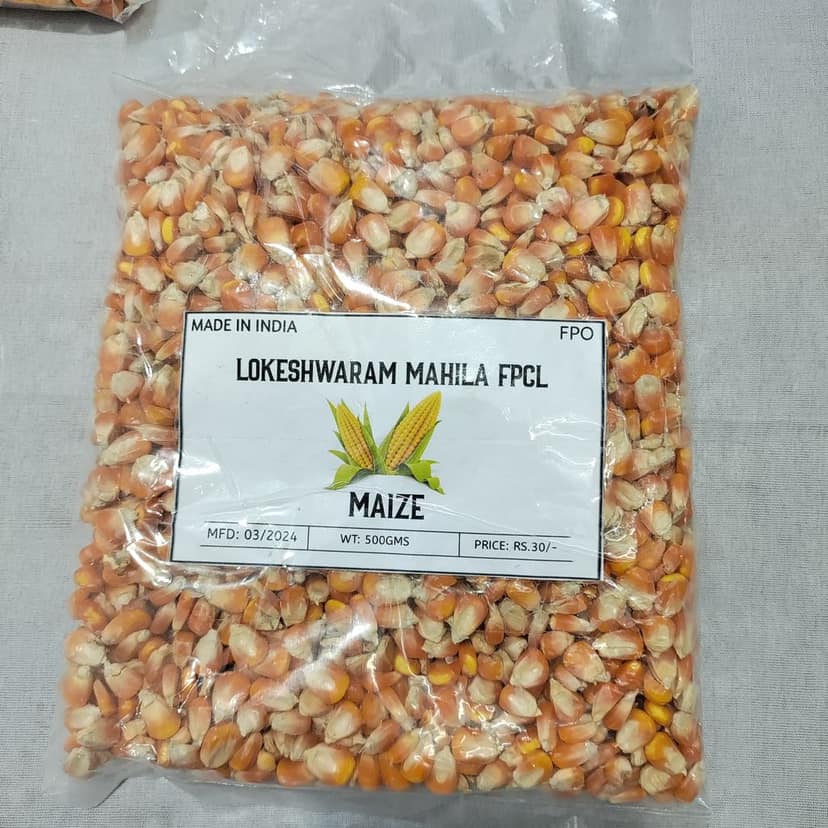 Lokeshwaram Mahila FPCL Maize Kernels - 500g, Made in India view 2