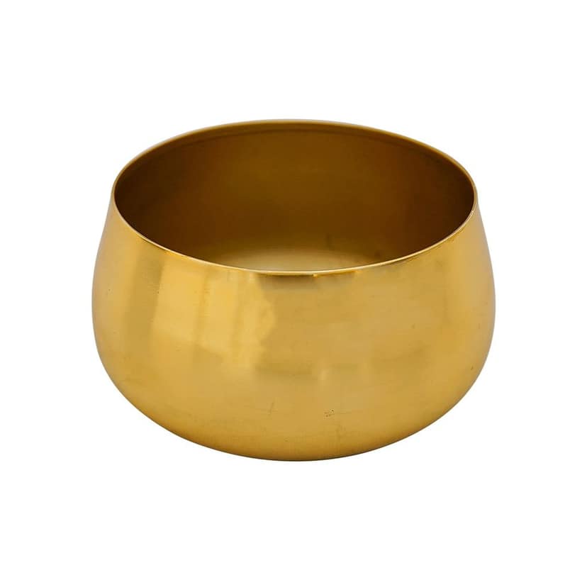 Craftlayout Metal Planter With Golden Finish 3.2 Inch view 2