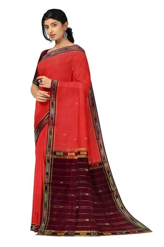 APCO Handloom (A Andhra Pradesh Govt Emporium)- Women's Traditional Pure Handloom Bandar (Polavaram) Cotton Saree | BCS0057 view 2