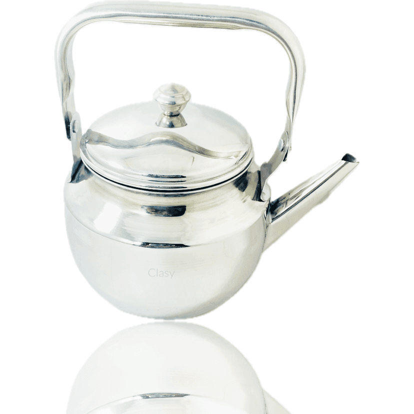 Stainless Steel Tea Kettle 1 Ltr With 2 Laser Printed Cup view 2