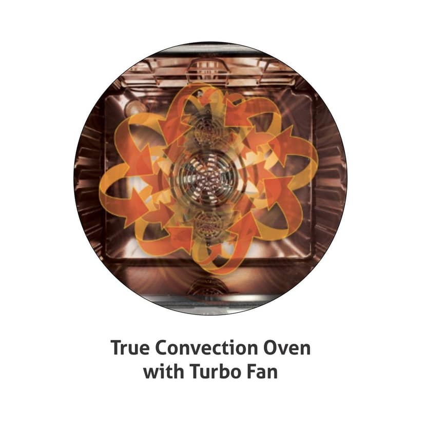 Built in Oven Motorised Rotisserie Turbo Fan 70Ltr with 9 Multi-functions (651MRTBL) view 2