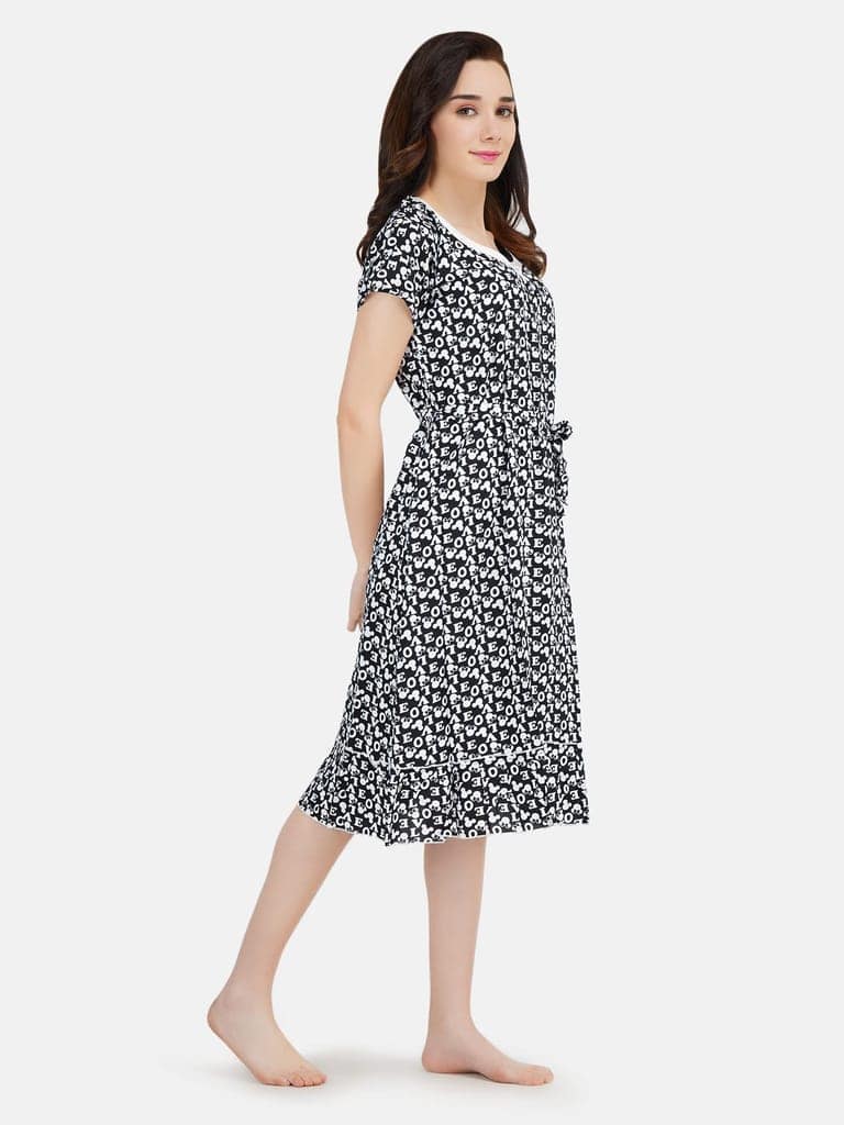 KOI SLEEPWEAR Women's Short Nighty Love Night Gown/Maxi Night Gown for Women view 2