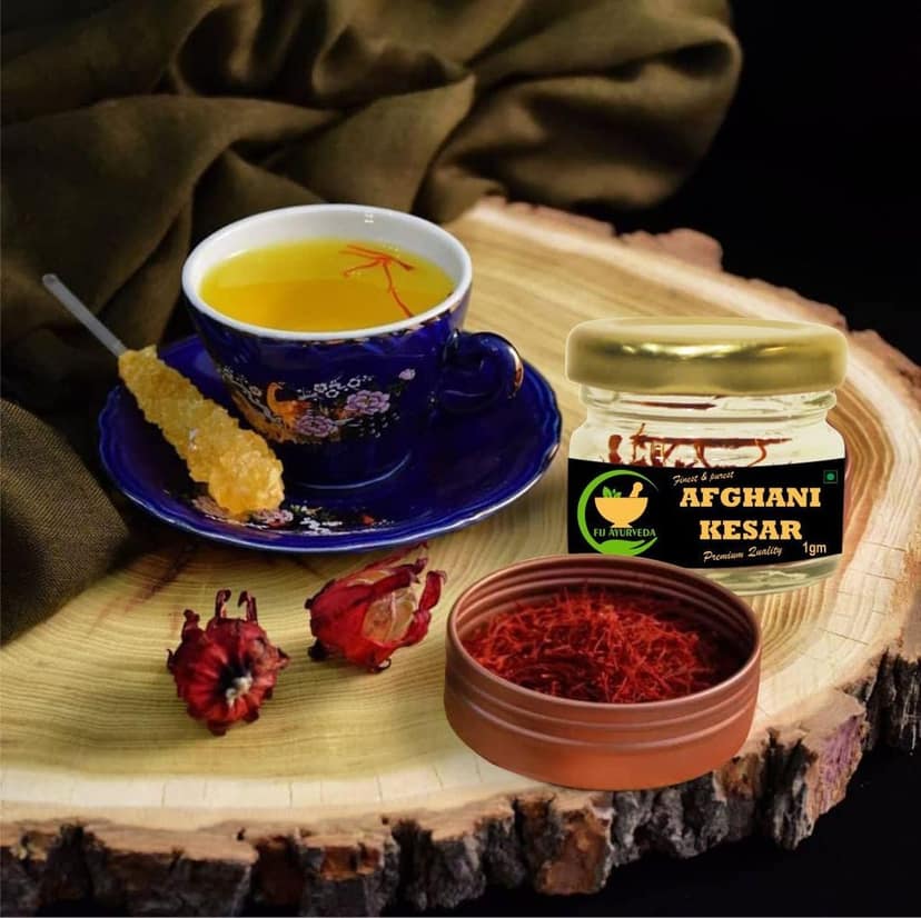 FIJ AYURVEDA Natural & Finest A++ Grade Afghani Kesar Thread Saffron/ Keshar/ Zafran /Jafran for Pregnant Women � 2GM (Combo Pack) view 2
