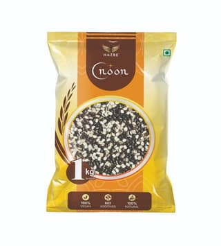 HAZBE Noon Black Urad Dal, Split (1 kg)
