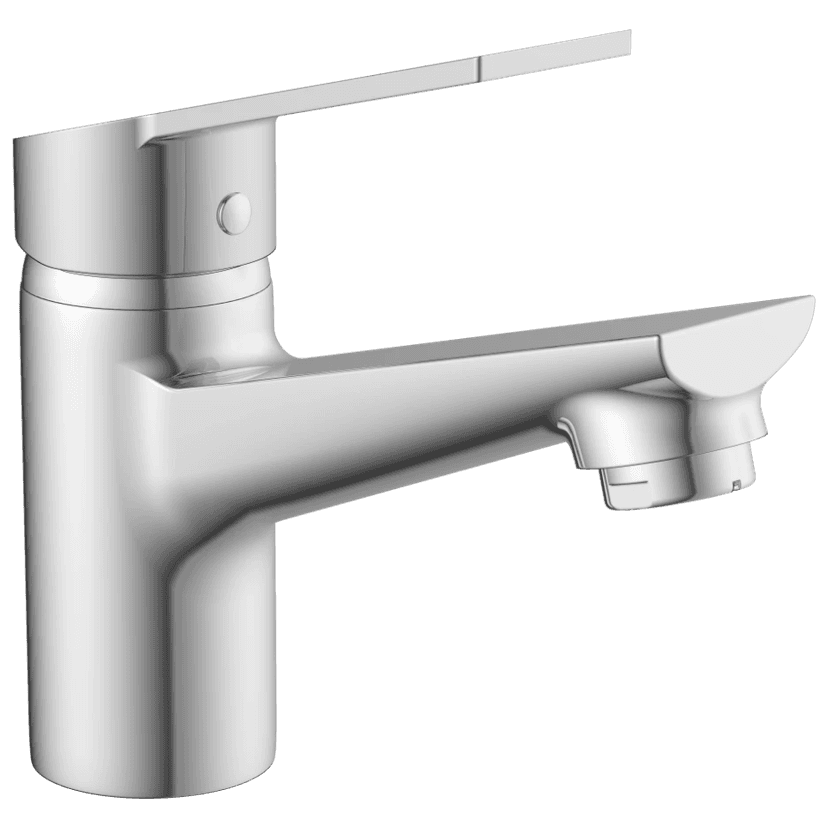 RL-4627 Single Lever Basin Mixer With Braided Hoses (Table Mounted Model)