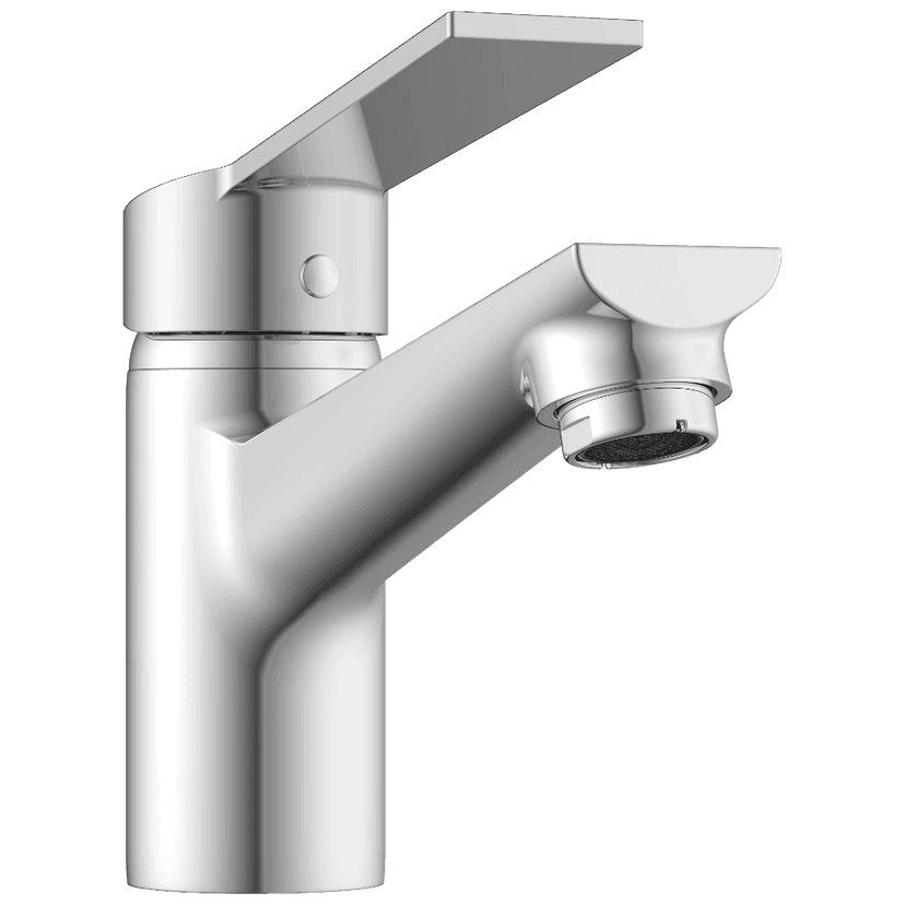 RL-4627 Single Lever Basin Mixer With Braided Hoses (Table Mounted Model) view 2