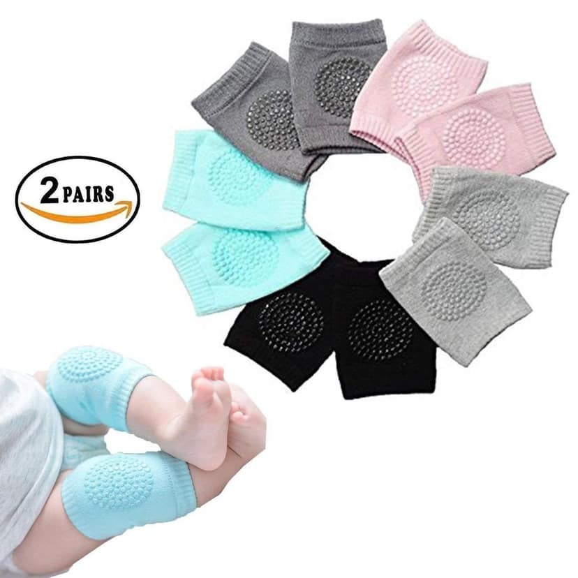 Store 4 Hope Baby Knee Pads for Crawling, Elbow Safety Protector, Stretchable Anti-Slip Padded Elastic Soft Cotton Breathable Comfortable Knee Cap for Kids view 2