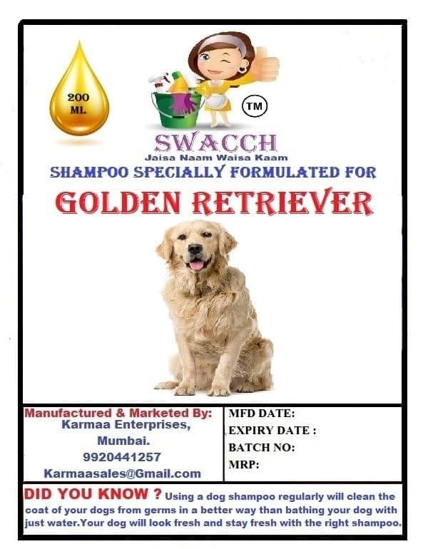 SWACCH Premium Shampoo for Golden Retriever (200ML)(Combo Pack of 3) Strawberry, Lavender & Lemon view 2