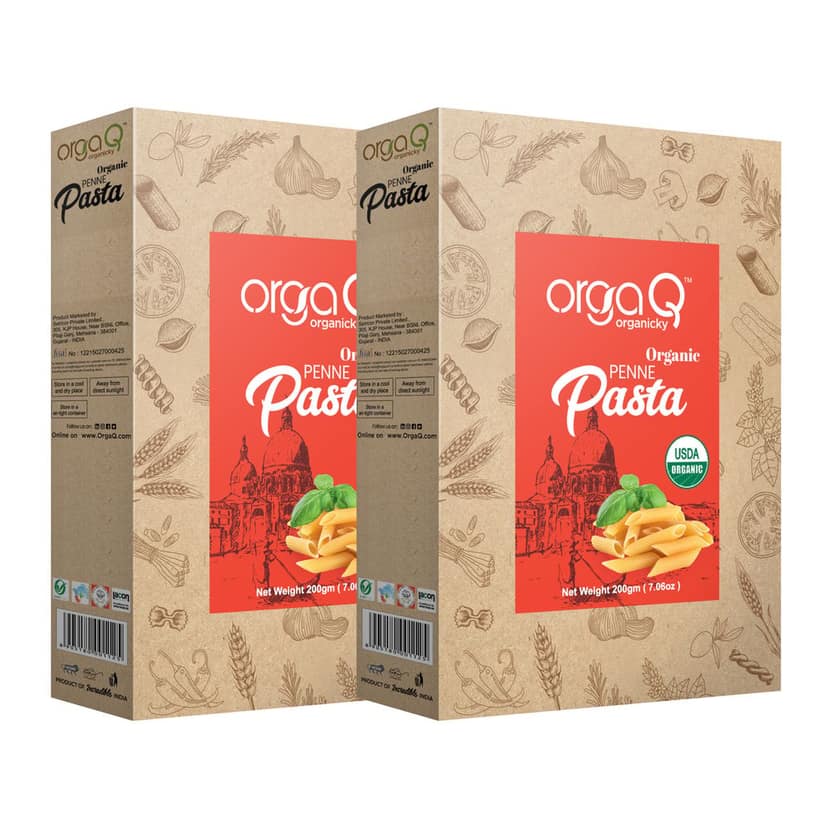 Orgaq Organicky Organic Penne Pasta Healthy and Delicious for Snacks