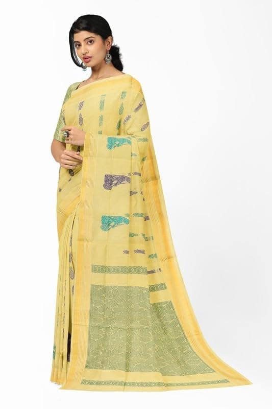 APCO Handloom - Women's Rahajmundry Pure Cotton Grey Handloom Saree (Angara Handloom Saree) 102 view 2