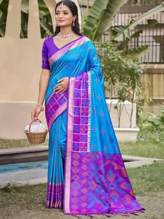 Blue Silk Saree