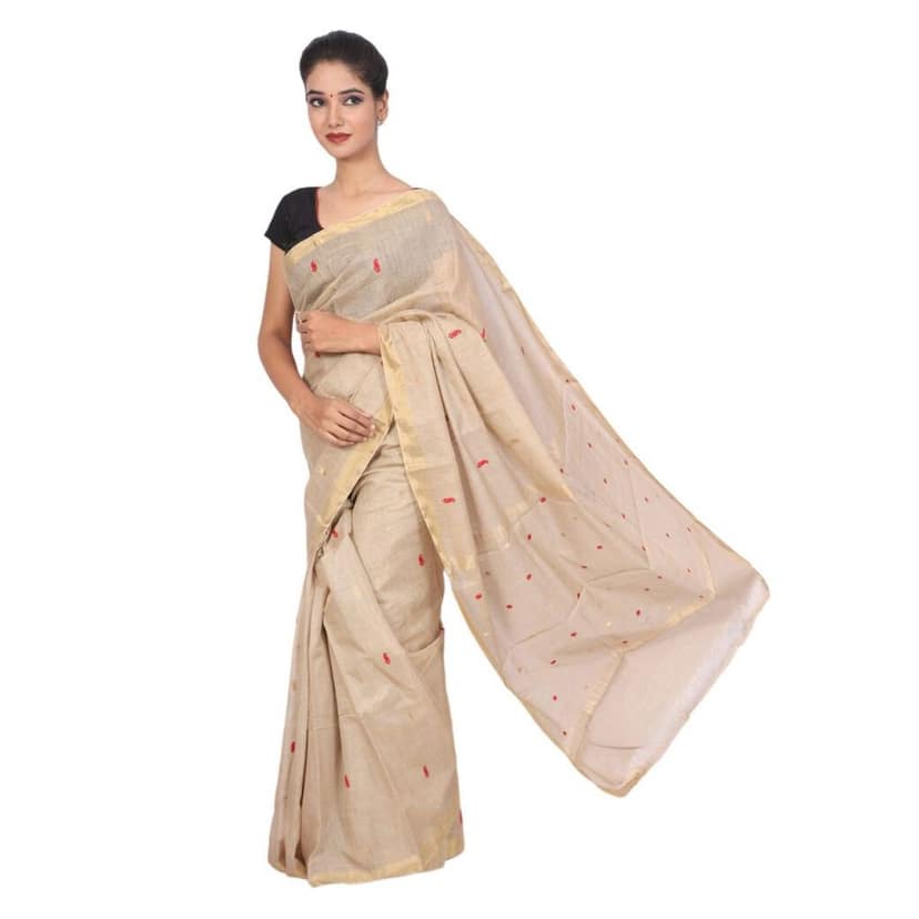 HANDLOOM KOSA SAREE WITH BLOUSE (SKU - 1ST112141019 SAREE- 157) view 2