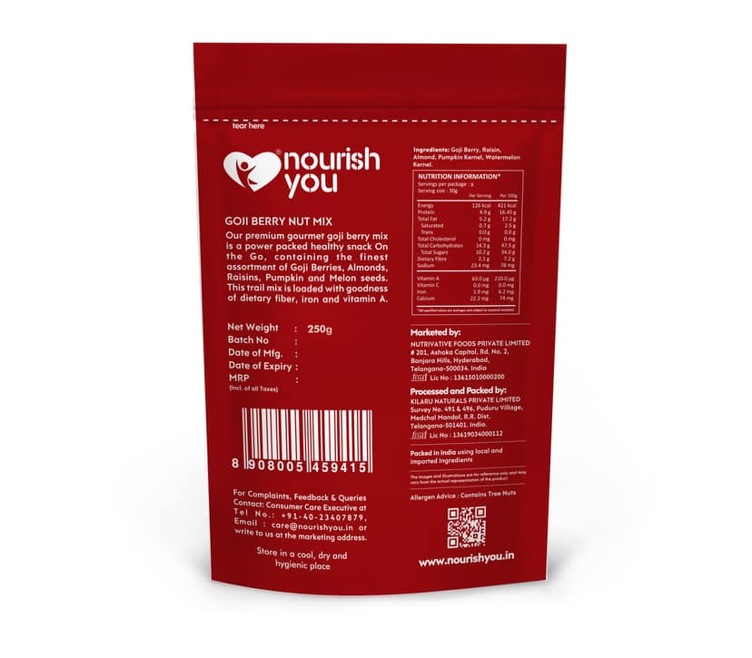 nourish you Gojiberry Nuts & Trail Mix view 2