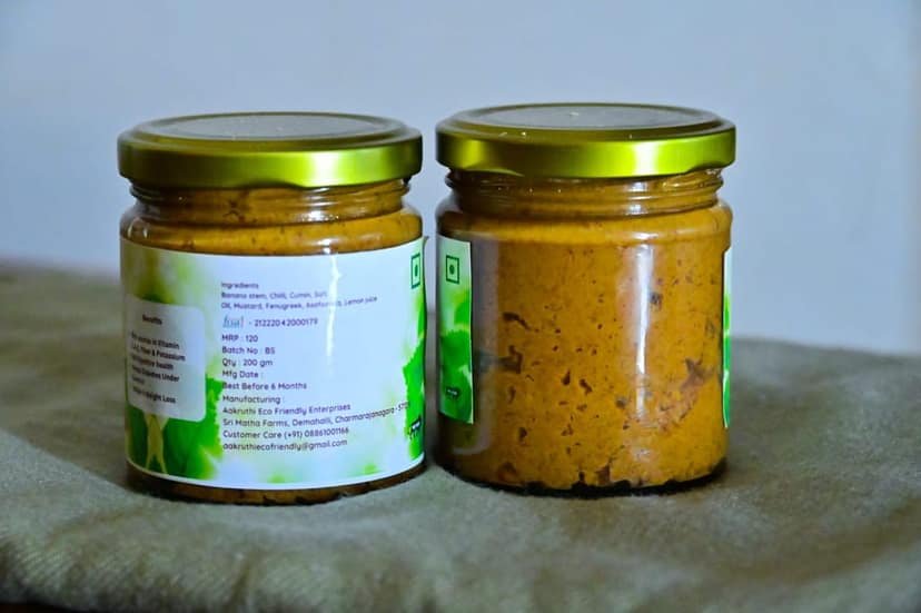 Banana Flower Relish - A Unique and Flavorful Indian Condiment view 2