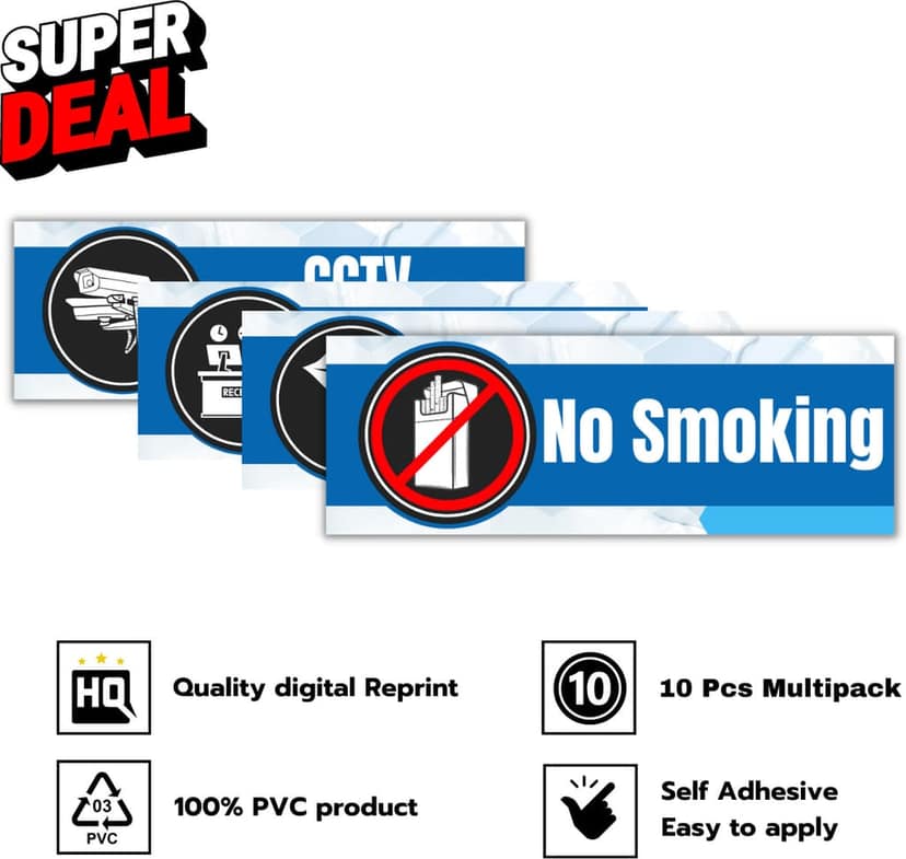 Professional PVC Sticker Bundle for Effective Communication Emergency Sign Sticker view 2