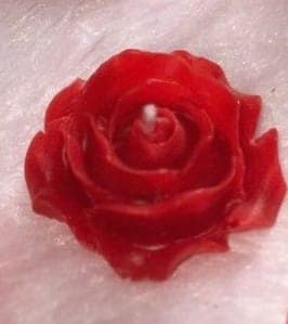 Decorative Floral Wax Candle for Home Decor