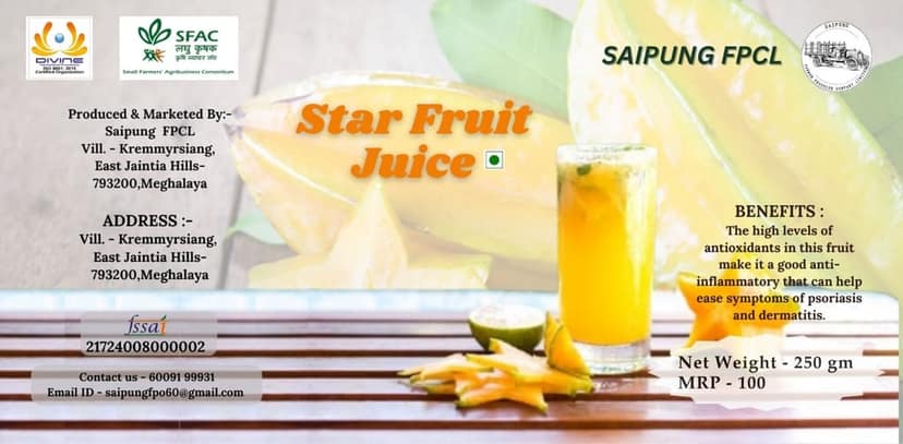 Star Fruit Juice view 2