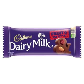 Cadbury Dairy Milk Fruit & Nut Chocolate Bar, 80 gm