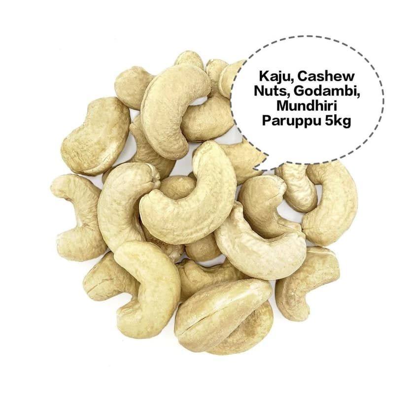 Kaju, Cashew Nuts, Godambi, Mundhiri Paruppu, Jeedipappu 5kg view 2
