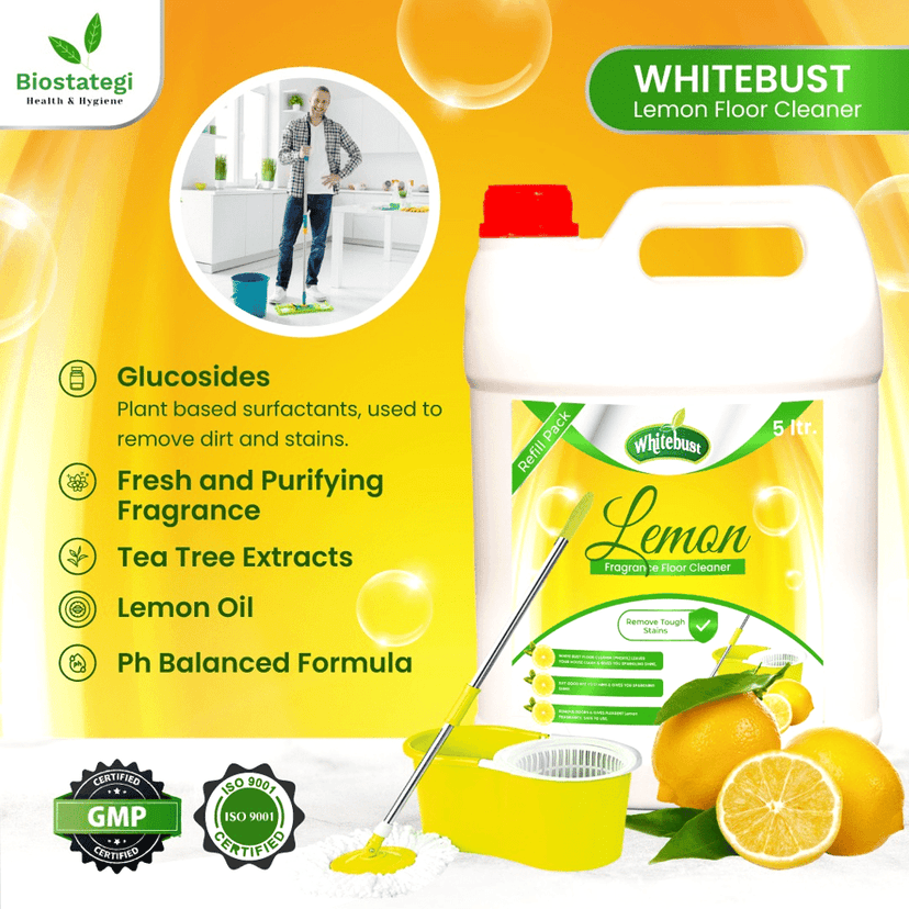Whitebust Floor Cleaner Phenyl Lemon 5ltr Can view 2