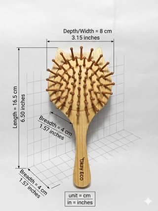 OKAY ECO Kids Cat Bamboo Paddle Hair Brush Made of Bamboo
