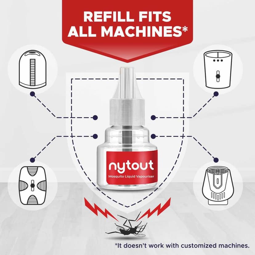Nytout Mosquito Liquid Vaporiser 45ml - Fits All Machines view 2