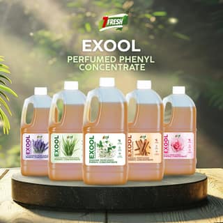 7Fresh Exool Perfumed Phenyl Concentrate Liquid 1 Ltr (MAKES 30 LITTER OF THICK WHITE PHENYL) Floor Cleaner,Pine Based,Long Lasting,Faster Dilution,Phenyl Essence