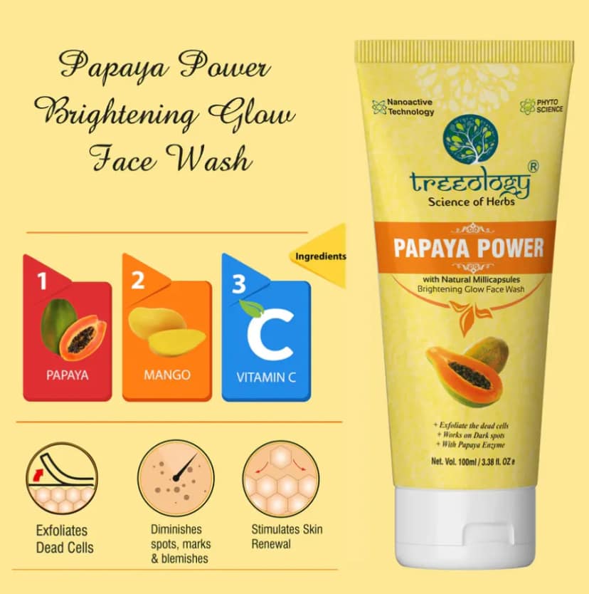 Treeology Papaya Power Brightening Glow Face Wash view 2