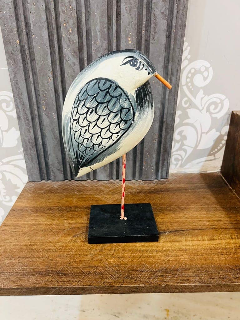 Wooden Decorative Bird Showpiece 32 cms for Home Decor & Living Room view 2