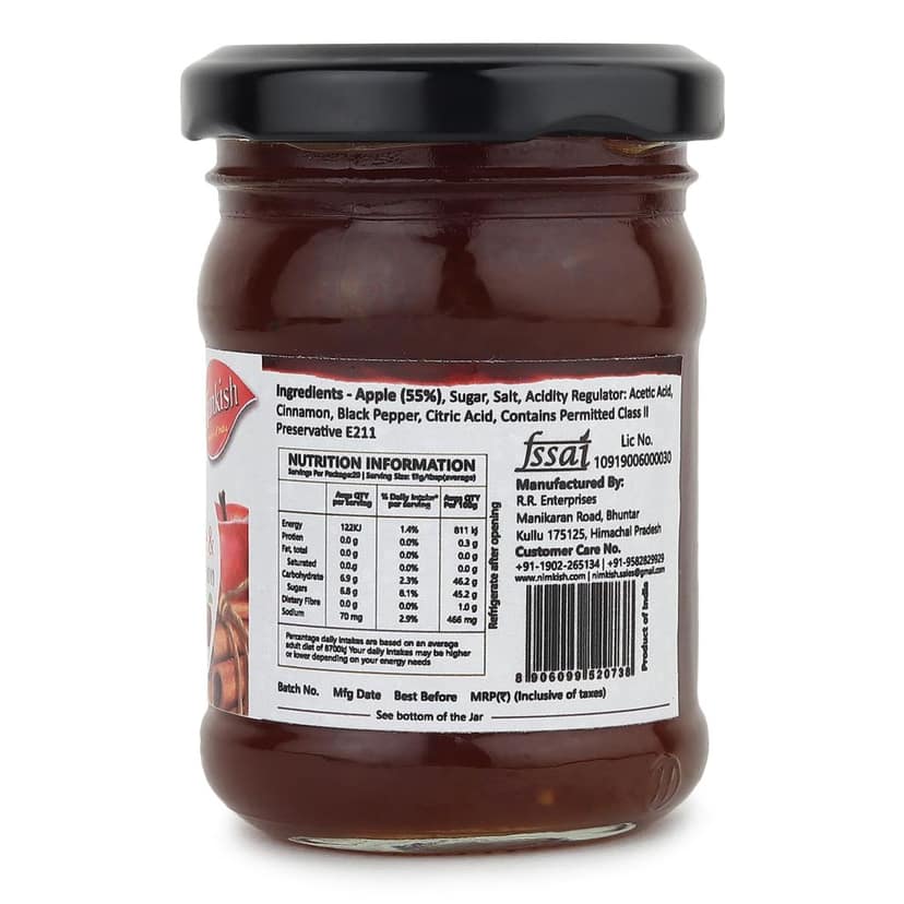 Nimkish Apple Cinnamon Chutney | Himalayan Artisan Chutney | No Preservatives | Made in Kullu view 2