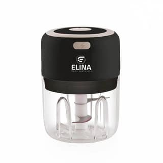 Elina USB Rechargeable Wireless Mini Electric Chopper | S.S Blades | 250 ML Unbreakable Bowl | 10 Seconds for Mincing, Chopping, Vegetable, Meat, Nuts