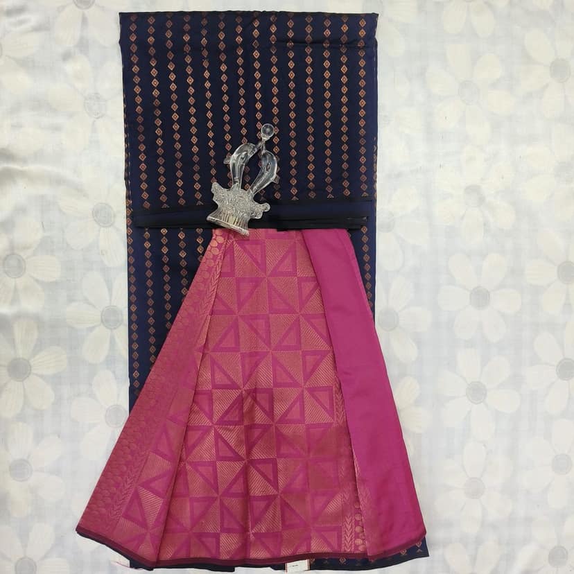 Soft Silk Saree with Blouse view 2