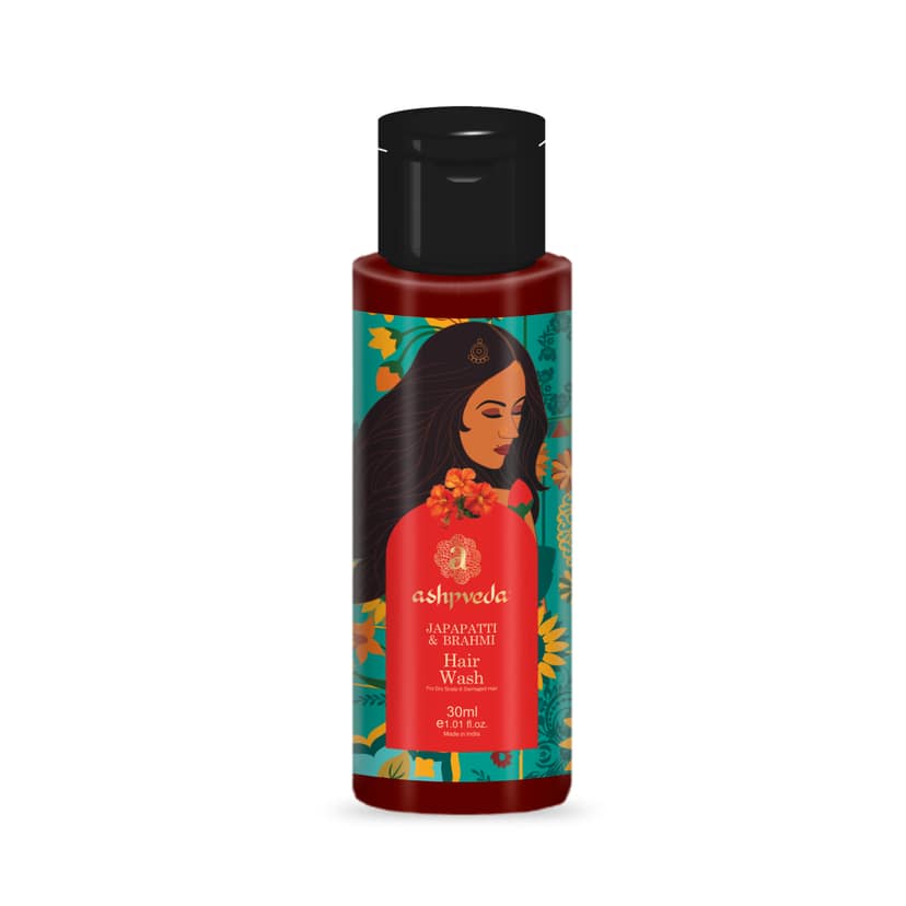 ashpveda Japapatti Brahmi Hair Wash Shampoo for Dry Scalp view 2