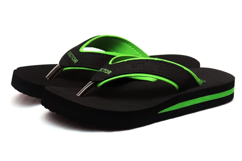 UA 02 BLK GREEN BLUE ORANGE BLK PINK Women's Flip-Flops & Slippers | Ortho Comfort with Style for Women's - Light weight, Soft & Stylish Footwear | Suitable for Knee, Diabetic & Orthopedic Pains