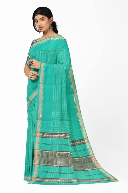 APCO Handloom - Women's Rahajmundry Pure Cotton Grey Handloom Saree (Angara Handloom Saree) 58 view 2