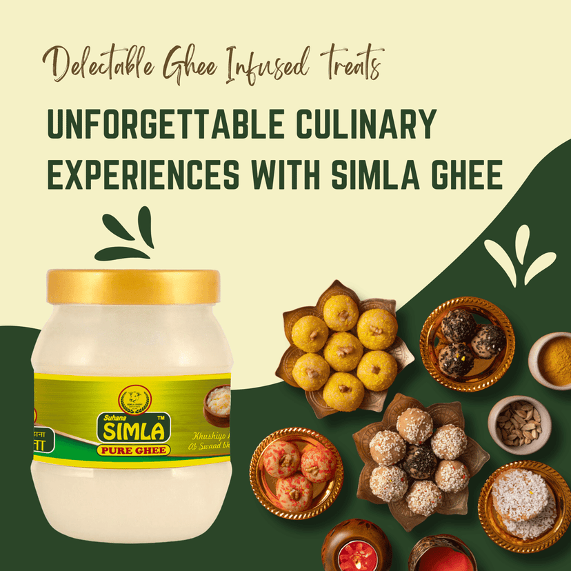 Suhana Simla Pure Cow & Buffalo Ghee - 1 Litre Each, 2-Pack Combo view 2
