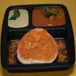 Thatte idli - ghee podi