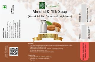 Essentials Almond & Milk Soap 110 Gms