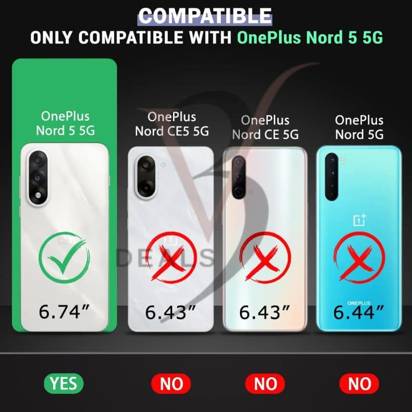 V3Deals Silicone Back Cover Case Compatible with OnePlus Nord 5 5G | Soft Micro-Fibre Lining Inside | Camera & Screen Protection | Shockproof Slim Fit Back Cover Case view 2