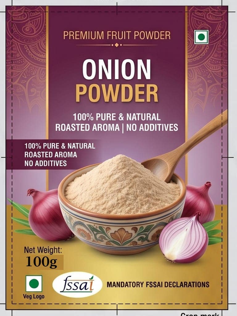 Pure & Natural Onion Powder 100g Pack