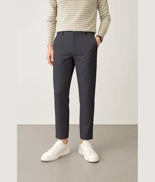 RAGZO Slim Flat Men's Formal Trouser - Dark Grey ( Pack of 1 )