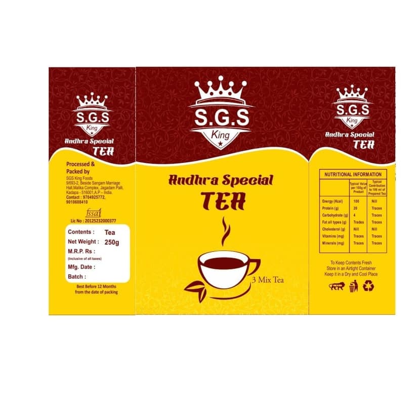 S.G.S King Andhra Special Tea Powder 250g view 2