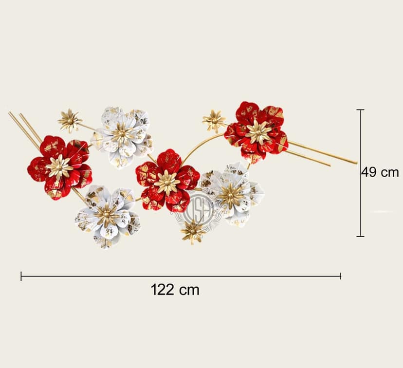 Metal Handcrafted Wall Sculpture wall Art multicolor for Home Decoration, Living room, drwaing room & Bedroom. view 2