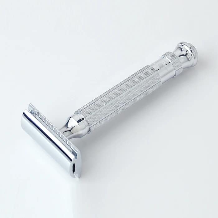Pearl Double Edge Safety Razor L-55 Chrome (ISO:9001) (Close comb + Open Comb) (DIM,L-4,W-6,H_14)