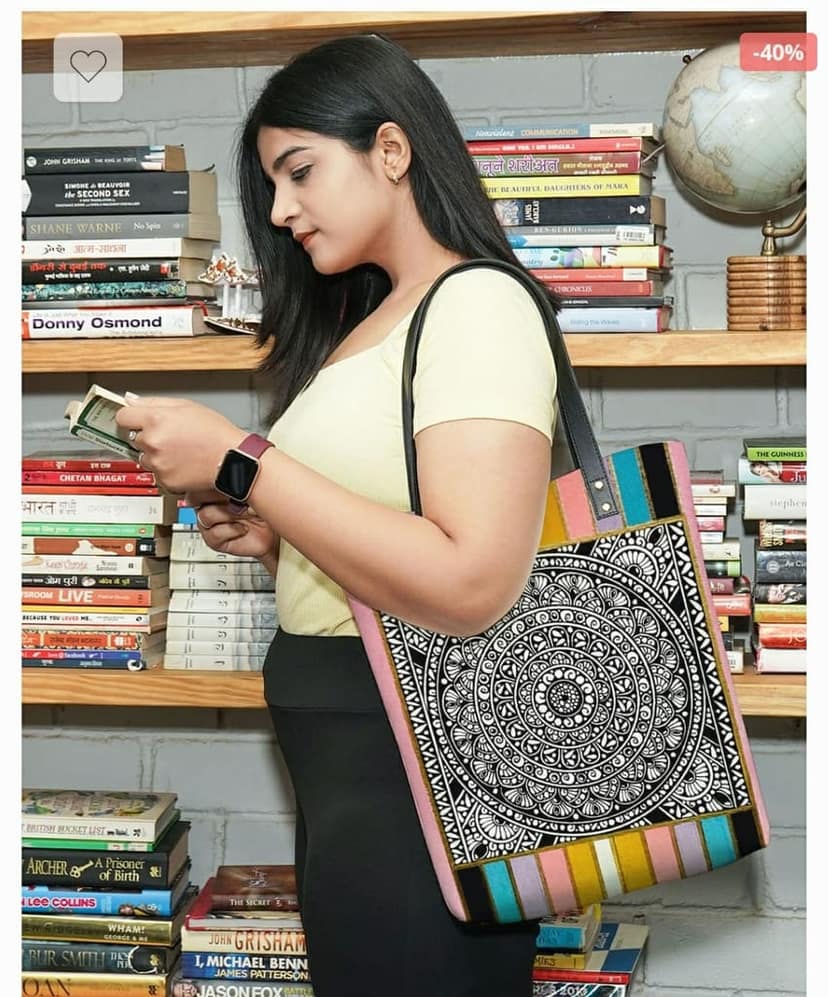Lychee bags Printed Canvas Tote Bag view 2