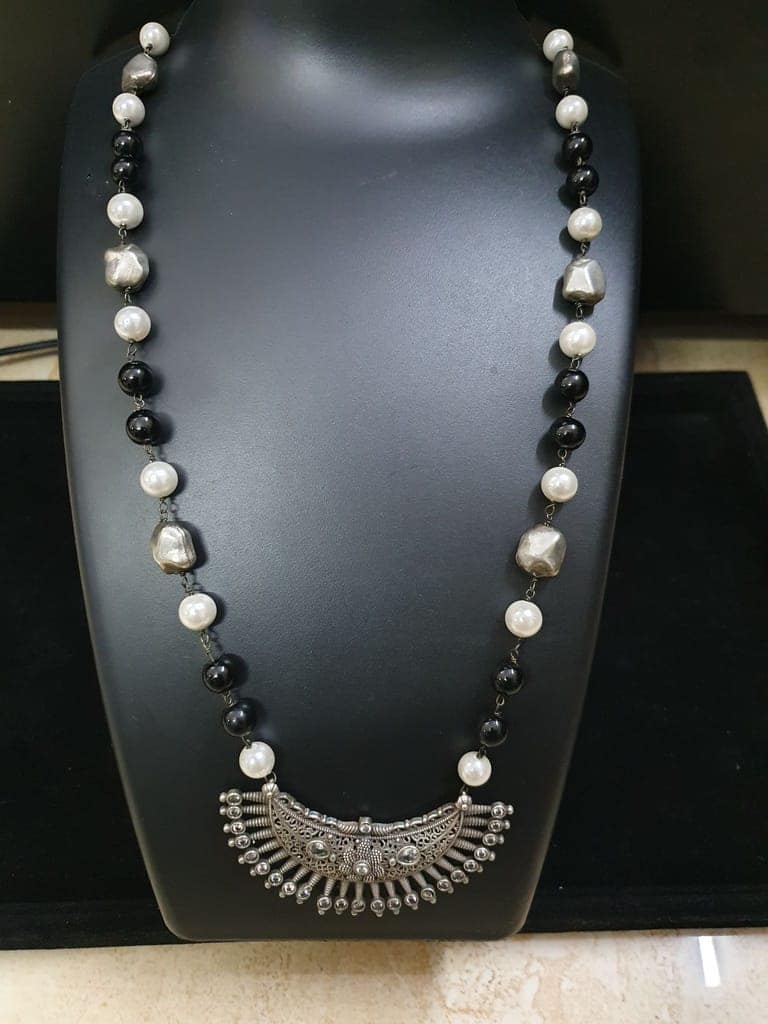 German Silver Oxidized Beautiful Necklace view 2